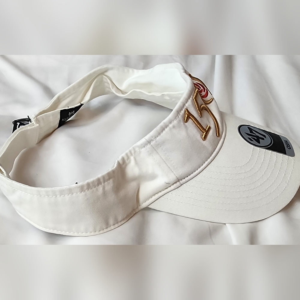 Kentucky Derby '47 White 150 Year Gold Embroidered Visor NWT - Picture 2 of 8